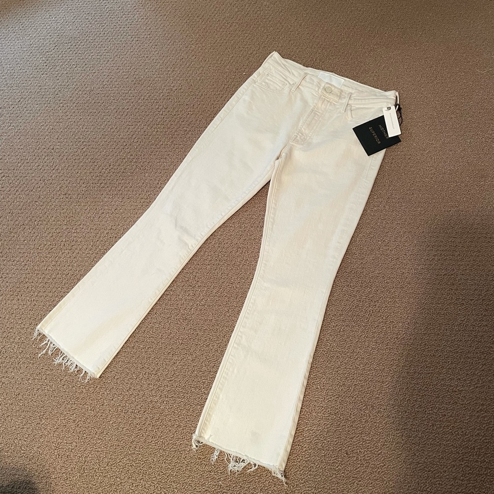 MOTHER Jeans The Insider Ankle Fray